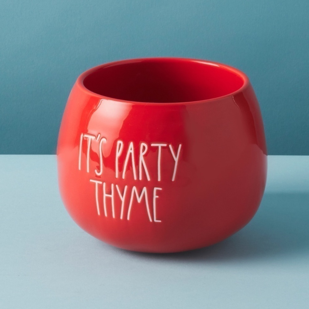 Rae Dunn • Its Party Thyme Planter